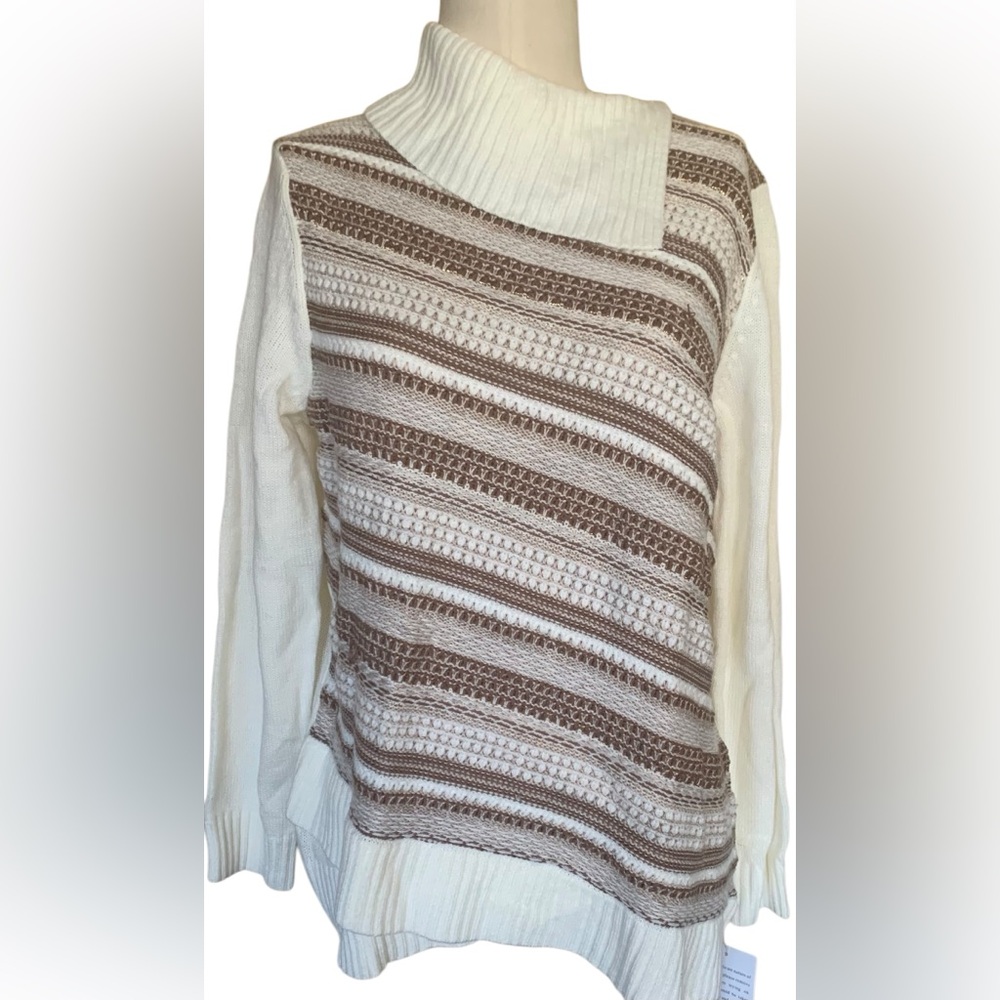 Alfred Dunner Petite Large Multicolor Pullover Sweater